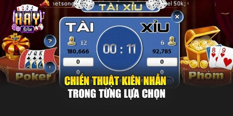 Chiến thuật kiên nhẫn trong từng lựa chọn