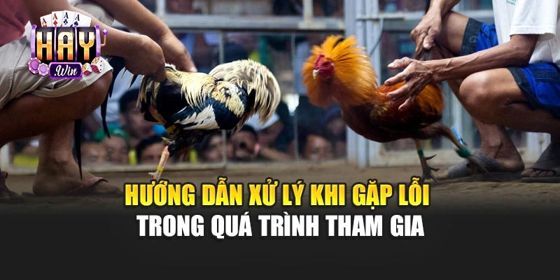 Hướng dẫn xử lý khi gặp lỗi trong quá trình tham gia